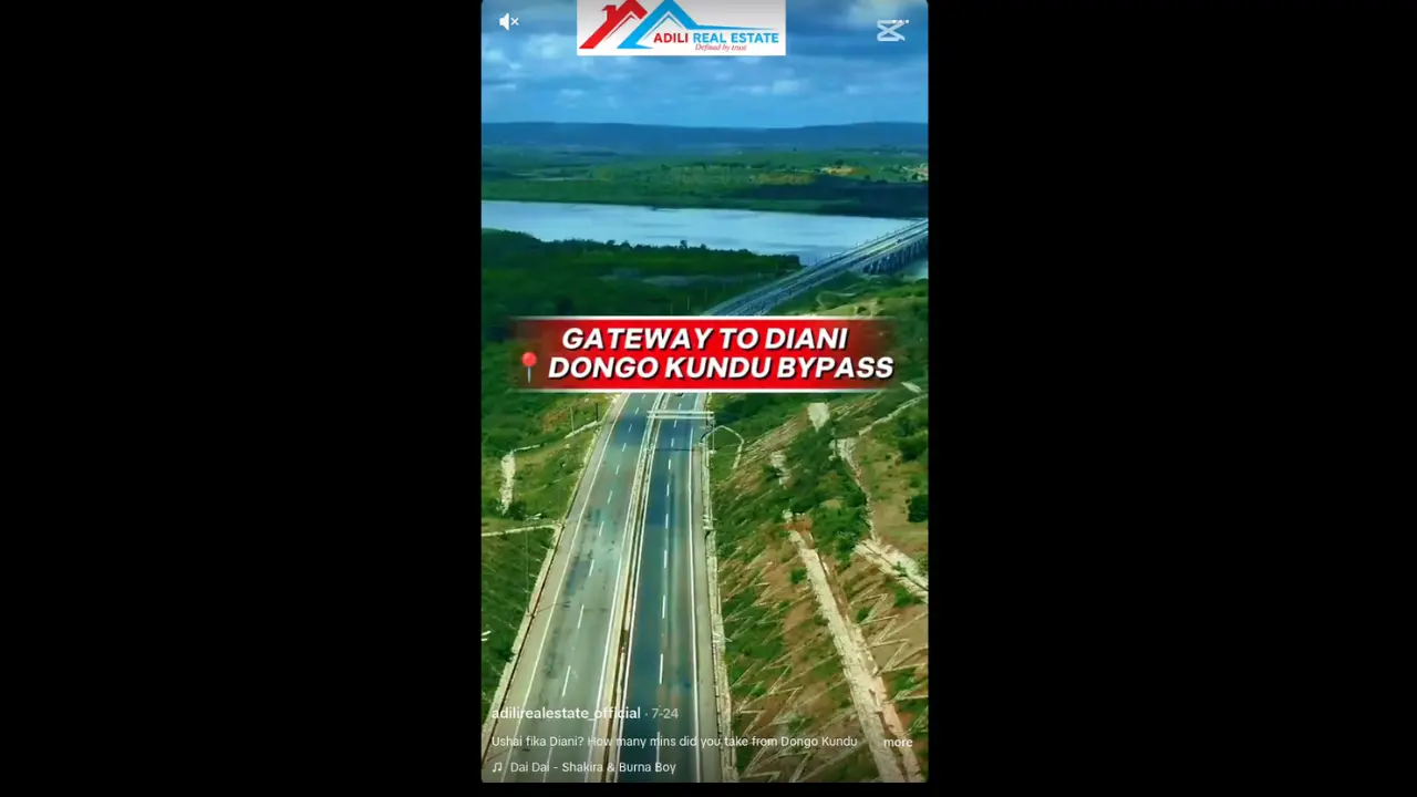 Gateway to Diani: Dongo Kundu Bypass